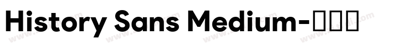 History Sans Medium字体转换